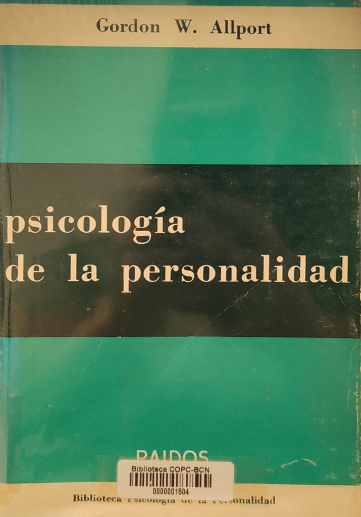 Psicología de la personalidad / Versión esp. de Miguel Murmis