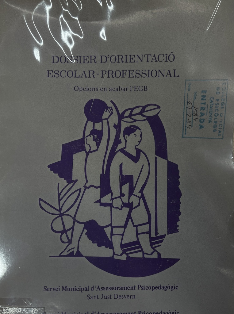 Dossier d'orientació escolar-professional : opcions en acabar l'EGB / coordinadora del dossier: Mireia Planas