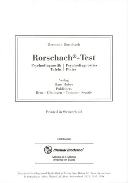 TEST RORSCHACH : Manual de interpretación del Rorschach para el sistema comprehensivo / John E. Exner, Jr., Concepción Sendín ; [traducción de los textos de John E. Exner, Manuel Esbert Ramírez]