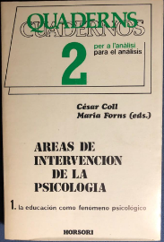 Áreas de intervención de la psicología / César Coll, María Forns (eds.)