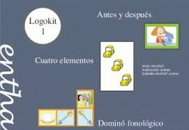 Logokit 1 : antes y después, cuatro elementos, dominó fonológico / Marc Monfort, Adoración Juárez, Isabelle Monfort Juárez