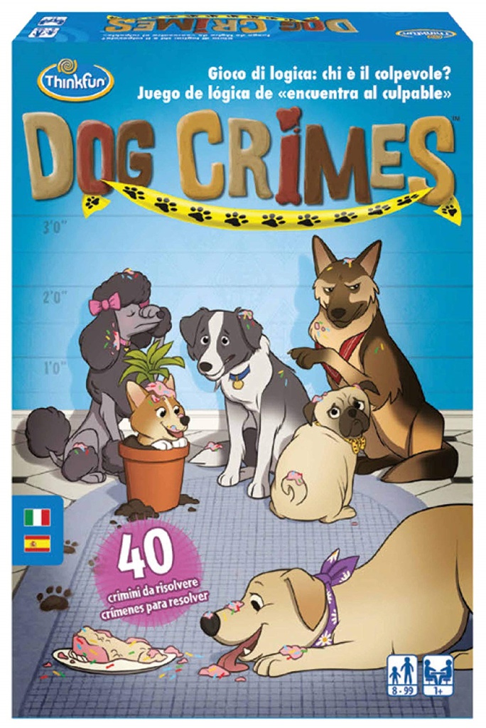 Dog Crimes : Gioco di logica: chi è il colpevole?. Juego de lógica de &quot;encuentra al culpable&quot;