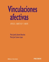 [4383] Vinculaciones afectivas : apego, amistad y amor / María Josefa Lafuente Benaches, María José Cantero López