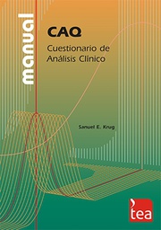[4435] CAQ : cuestionario de análisis clínico : manual / Samuel E. Krug ; [la adaptación española y estudios estadísticos han sido realizados por N. Seisdedos Cubero]