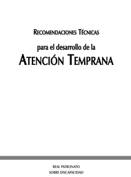 [6941] Recomendaciones técnicas para el desarrollo de la atención temprana