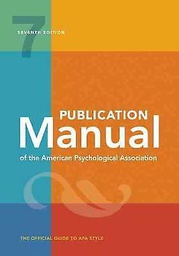 Publication manual of the American Psychological Association : the official guide to APA style